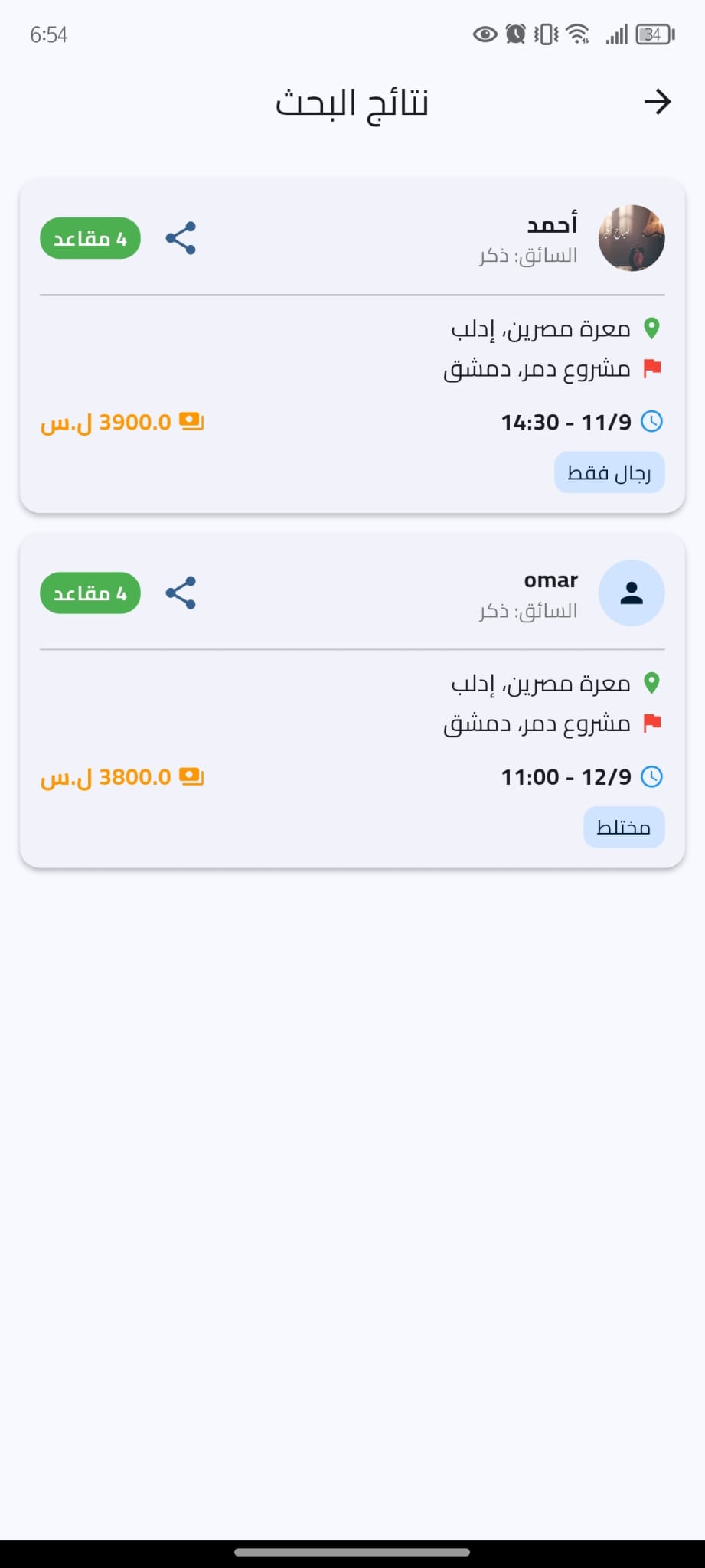 الفئات